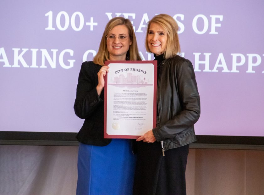 3 Phoenix Mayor Kate Gallego presenting City Proclamation for NCJW Arizona Day to NCJW AZ President Civia Tamarkin